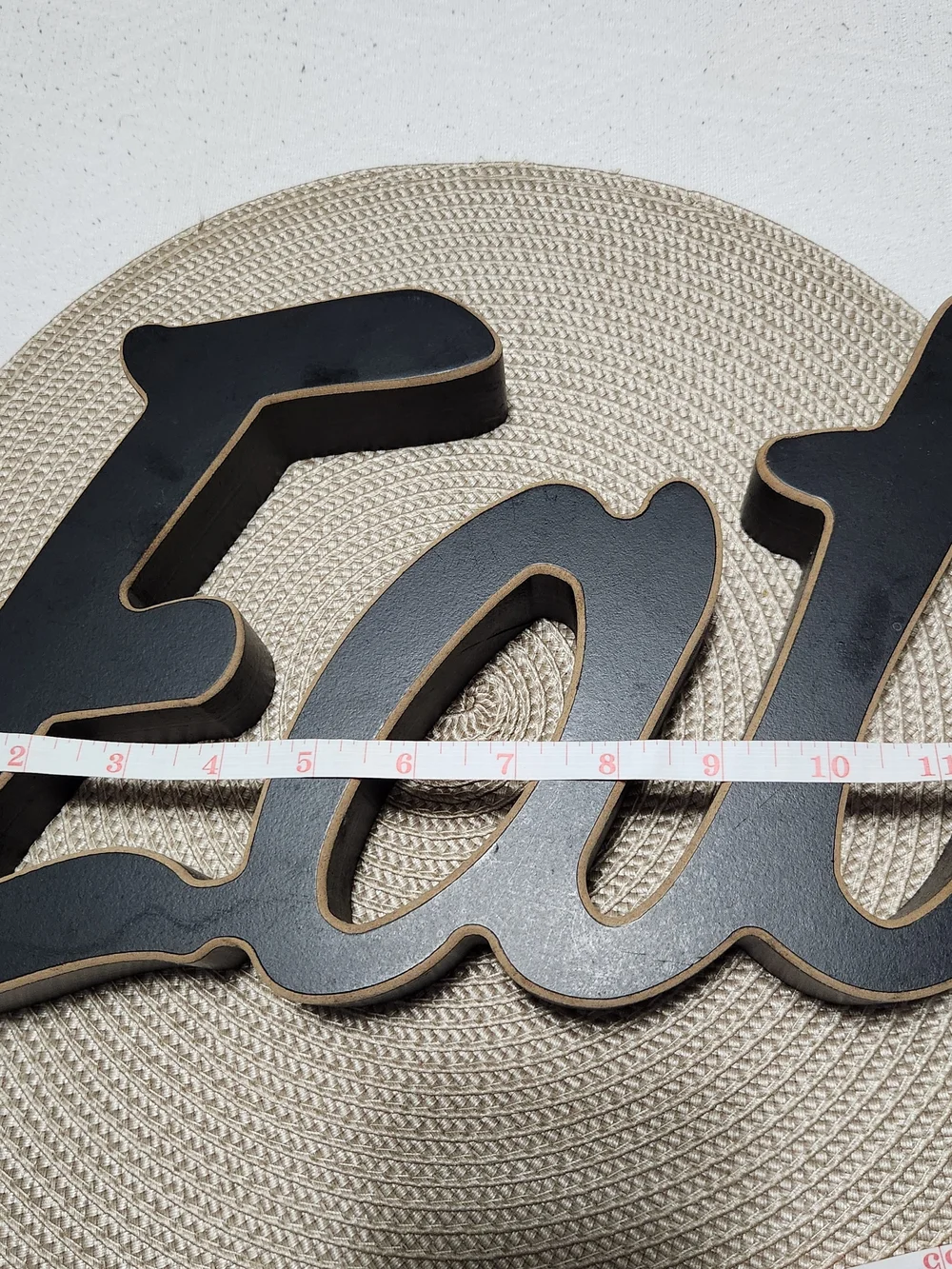 Eat Script Wall Sign - Black Decorative Accent
